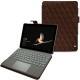 Lederschutzhülle Microsoft Surface Go - Châtaigne - Couture ( Pantone 476C ) 
