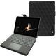 レザーケース Microsoft Surface Go - Ebène - Couture ( Sleek P C12 - Black ) 