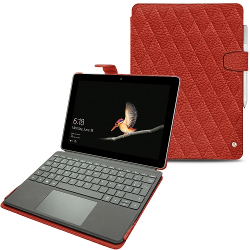 Lederschutzhülle Microsoft Surface GoPapaye - Couture ( Pantone #b54317 ) 