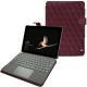 レザーケース Microsoft Surface Go - Lie de vin - Couture ( Pantone 5115C ) 