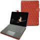 Lederschutzhülle Microsoft Surface Go - Arange clouquié - Couture