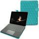 Microsoft Surface Go leather case - Bleu fluo - Couture
