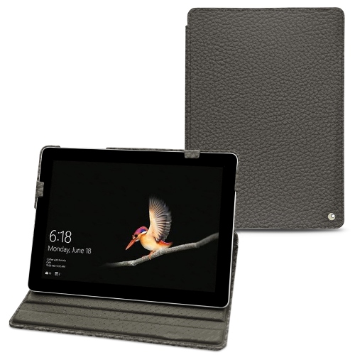 Microsoft Surface Go leather caseAnthracite ( Pantone #41403c ) 