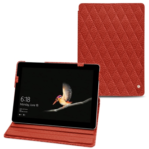 Microsoft Surface Go leather casePapaye - Couture ( Pantone #b54317 ) 