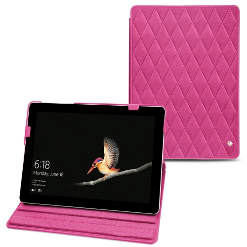 Housse cuir Microsoft Surface Go : Protection et coques pour Tablettes sur NoreveRose BB - Couture ( Pantone #DB599F )