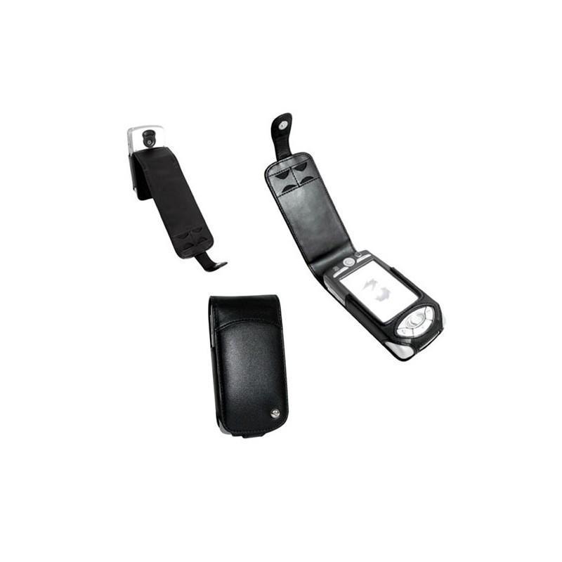 Leather case Motorola A1000  - Noir ( Nappa - Black ) 