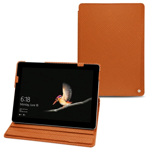 Capa em pele Microsoft Surface GoOrange vibrant ( Pantone #e36b39 ) 