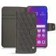 Oppo Find X leather case - Anthracite - Couture ( Pantone 424C ) 