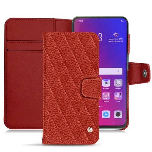 Oppo Find X leather cases and coversPapaye - Couture ( Pantone #b54317 ) 