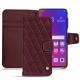 Custodia in pelle Oppo Find X - Lie de vin - Couture ( Pantone 5115C ) 