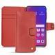 Housse cuir Oppo Find X - Cerise vintage ( Pantone 185C ) 