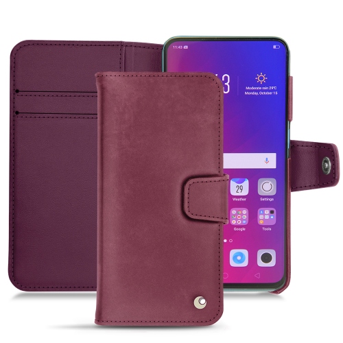 Oppo Find X leather cases and coversPrune vintage ( Pantone #612434 ) 
