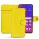 Housse cuir Oppo Find X - Jaune fluo