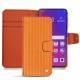 Custodia in pelle Oppo Find X - Abaca arancio