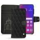 Oppo Find X leather case - Negre poudro - Couture
