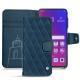 Custodia in pelle Oppo Find X - Blu mediterran - Couture