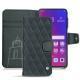 Housse cuir Oppo Find X - Blu marino - Couture
