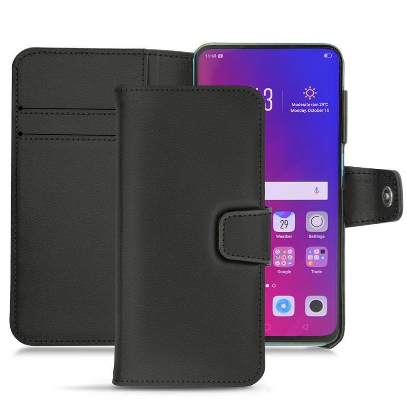 가죽 커버 Oppo Find X - Noir PU