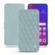 レザーケース Oppo Find X - Bleu ciel - Couture ( Nappa - Pantone 277C ) 