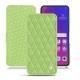 Oppo Find X leather case - Vert olive - Couture ( Nappa - Pantone 578U ) 