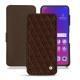 Oppo Find X leather case - Châtaigne - Couture ( Pantone 476C ) 