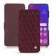 Custodia in pelle Oppo Find X - Lie de vin - Couture ( Pantone 5115C ) 