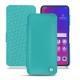 Oppo Find X leather case - Bleu fluo