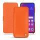Oppo Find X leather case - Orange fluo