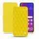 レザーケース Oppo Find X - Jaune fluo - Couture