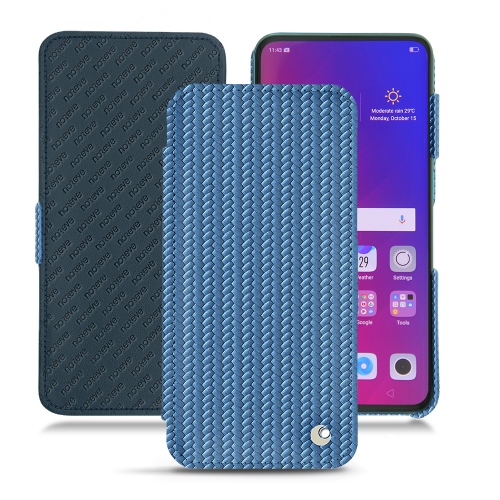 硬质真皮保护套 Oppo Find XAbaca ishia ( Pantone #395775 ) 