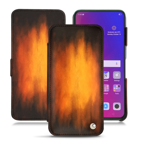 Custodia in pelle Oppo Find XFauve Patine