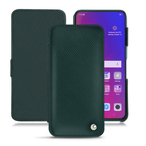 Funda de piel Oppo Find XVert séduisant ( Pantone #1d3c34 ) 