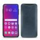 Oppo Find X leather cover - Jean vintage ( Roughtcut - Pantone 285U  ) 