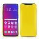 Oppo Find X leather cover - Jaune fluo