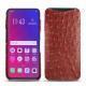 Custodia in pelle Oppo Find X - Autruche ciliegia