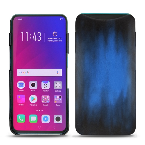 Funda de piel Oppo Find XBleu Patine