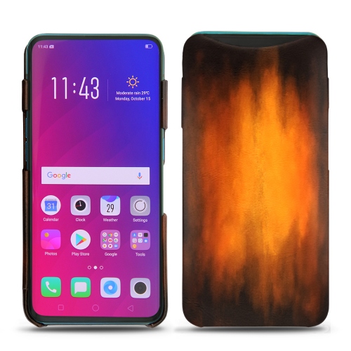 가죽 커버 Oppo Find XFauve Patine