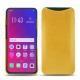 Coque cuir Oppo Find X - Jaune soulèu