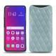 Coque cuir Oppo Find X - Bleu ciel - Couture ( Nappa - Pantone 277C ) 