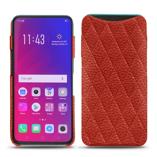Lederschutzhülle Oppo Find XPapaye - Couture ( Pantone #b54317 ) 