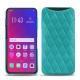 Custodia in pelle Oppo Find X - Bleu fluo - Couture
