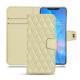 Housse cuir Huawei Mate 20 Pro - Beige - Couture ( Nappa - Pantone 7502C ) 