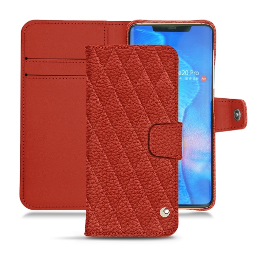 Huawei Mate 20 Pro leather covers and casesPapaye - Couture ( Pantone #b54317 ) 