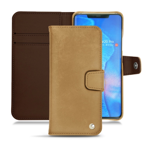 Huawei Mate 20 Pro leather covers and casesSable vintage ( Pantone #9b7340 ) 