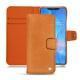 Huawei Mate 20 Pro leather case - Mandarine vintage ( Pantone 165C ) 
