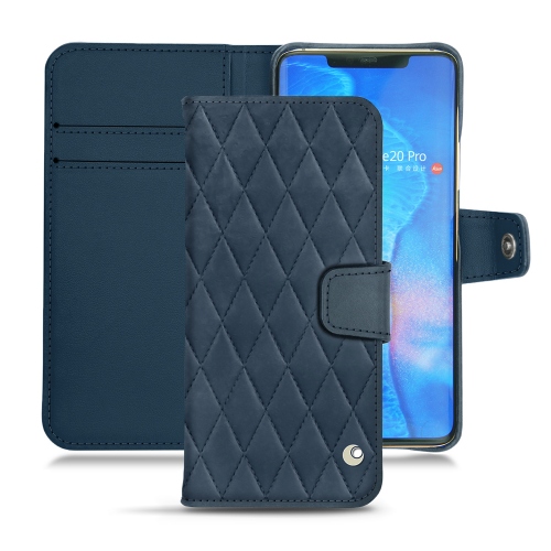가죽 커버 Huawei Mate 20 ProJean vintage - Couture ( Pantone #2f414f  ) 