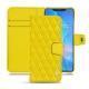 Huawei Mate 20 Pro leather case - Jaune fluo - Couture