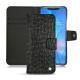 Capa em pele Huawei Mate 20 Pro - Autruche nero