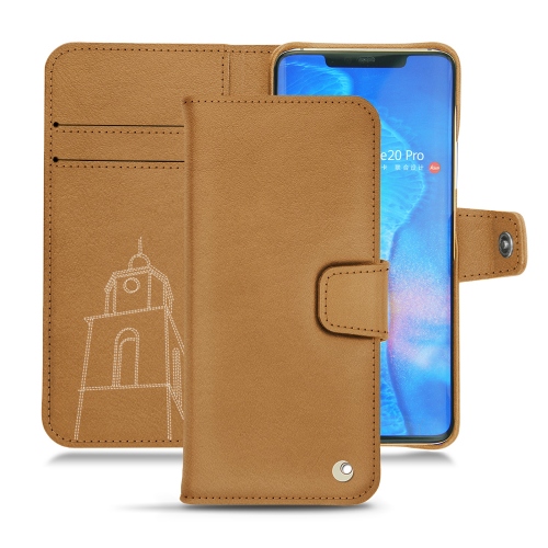 Custodia in pelle Huawei Mate 20 ProCastan esparciate ( Pantone #824F2A )