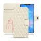 Capa em pele Huawei Mate 20 Pro - Blanc escumo - Couture